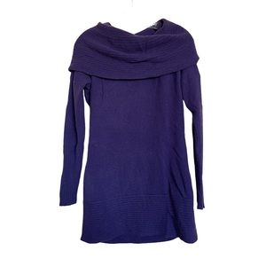 Athleta Purple Cashmere Sweater Tunic Top Size Small